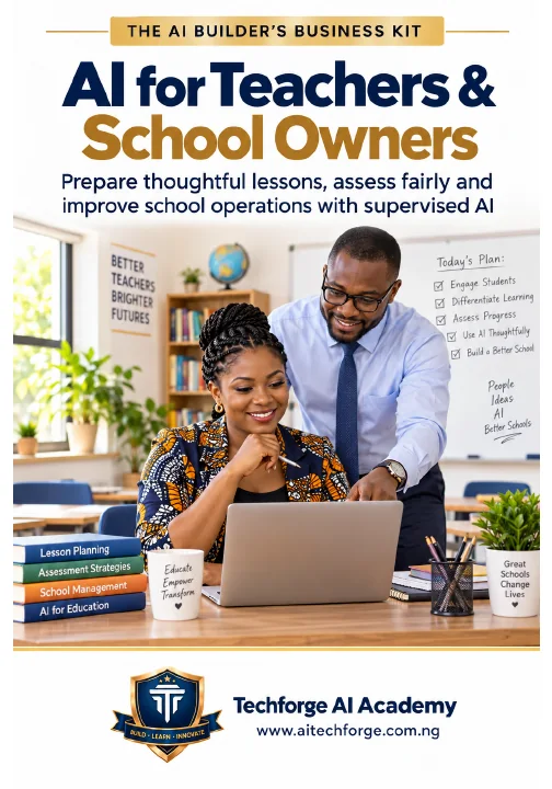 AI for Teachers and School Owners ebook cover